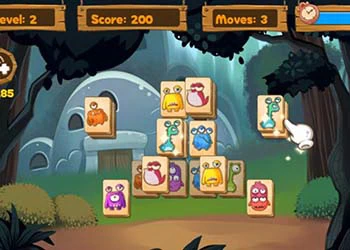 Monstro Mahjong captura de tela do jogo