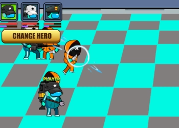 Monsters Attack Among Us Squad captura de tela do jogo