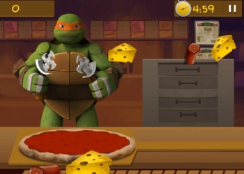 Ninja Turtles: Pizza Time თამაშის სკრინშოტი