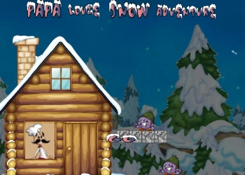 Papa Louie Avventuriero Della Neve screenshot del gioco