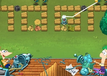 Phineas And Ferb Backyard Defense game screenshot