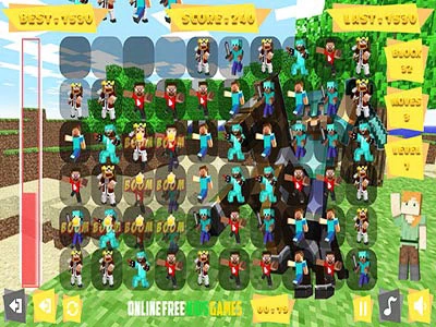 Pixel Craft Match 3 captura de tela do jogo