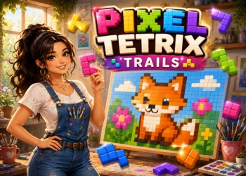 Pixel Tetrix Trails скріншот гри