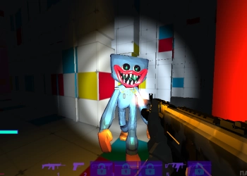 Coquelicot Huggy Wuggy Shooter capture d'écran du jeu