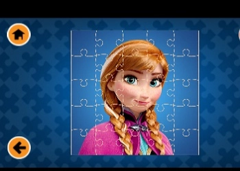 Puzzel Elsa Frozen schermafbeelding van het spel