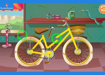 ラプンツェルの修理自転車 ゲームのスクリーンショット