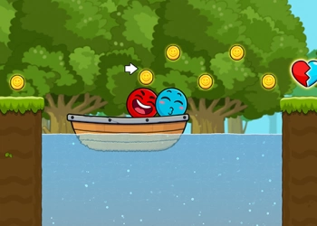 Rode En Blauwe Bal Cupido Liefde schermafbeelding van het spel