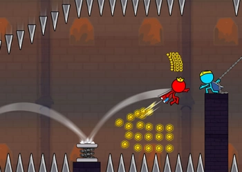 Stickman Vermelho E Azul 2 captura de tela do jogo