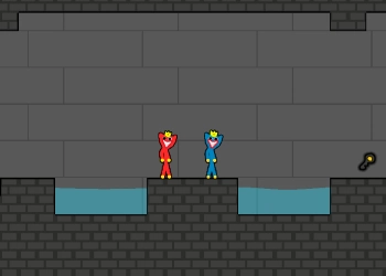 लाल और नीला स्टिकमैन हग्गी 2 खेल का स्क्रीनशॉट
