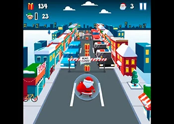 Санта-Сити Бег скриншот игры