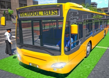 Koulubussipeli Driving Sim pelin kuvakaappaus