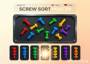 Screw Sort Master snímek obrazovky hry