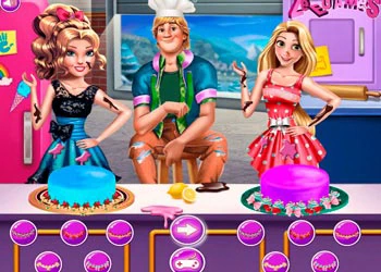 Sisters cakes battle game screenshot