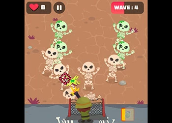 Skeleti Kaitse mängu ekraanipilt