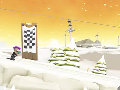თოვლის საცდელი ონლაინ თამაშის სკრინშოტი