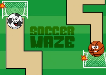 Voetbal Doolhof schermafbeelding van het spel