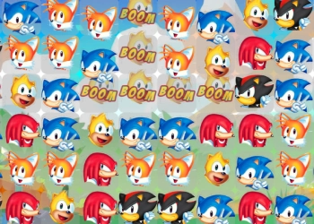Sonic Match3 skærmbillede af spillet