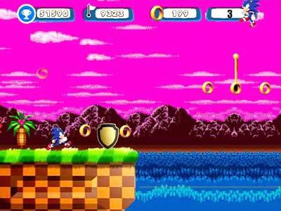 Sonic Path-Abenteuer Spiel-Screenshot