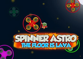 Spinner Astro O Chão É Lava captura de tela do jogo