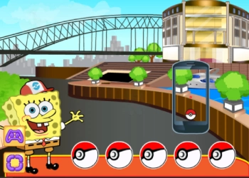 Губка Боб Pokemon Go скрыншот гульні