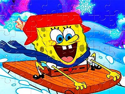 Spongebob Winter Puzzle ảnh chụp màn hình trò chơi