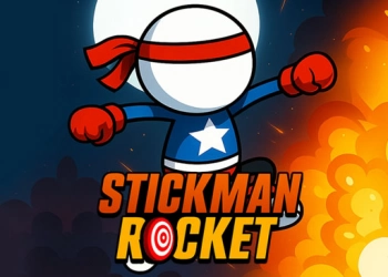Stickman raketa snímek obrazovky hry