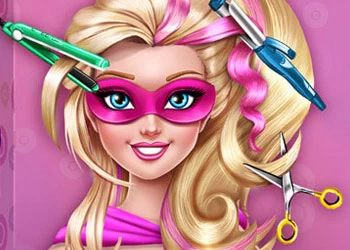 Super Barbie Prawdziwe Fryzury zrzut ekranu gry