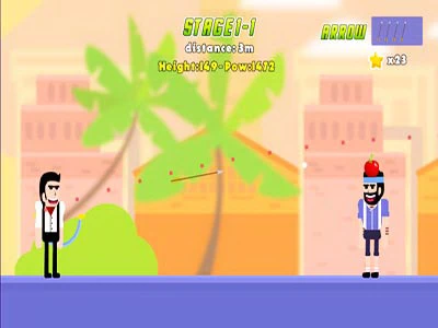 Super Bowmasters schermafbeelding van het spel