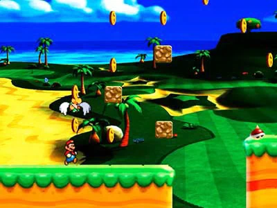 Super Mário Aventura captura de tela do jogo