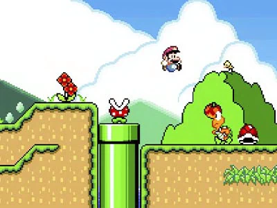 Super Mario World: Luigi É O Vilão captura de tela do jogo