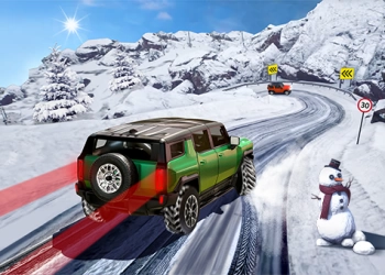 Suv Sneeuw Rijden 3D schermafbeelding van het spel