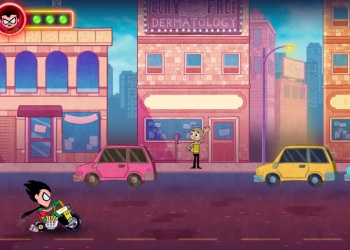 Teen Titans Go: Bloque Del Jinete captura de pantalla del juego