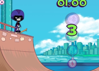 Teen Titans Go: Rock-N-Raven skærmbillede af spillet