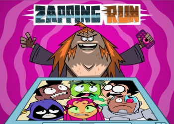 Jovens Titãs Em Ação: Zapping Run captura de tela do jogo