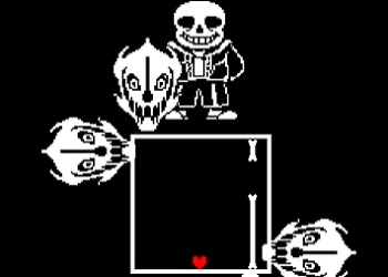 Trận chiến với Boss Sans trong Undertale ảnh chụp màn hình trò chơi