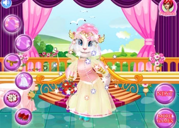 Witte Kittens Bruidswedstrijd schermafbeelding van het spel