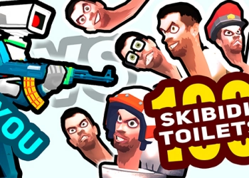Du Gegen 100 Skibidi-Toiletten Spiel-Screenshot