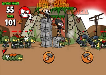Zombies Kunnen Niet Springen schermafbeelding van het spel
